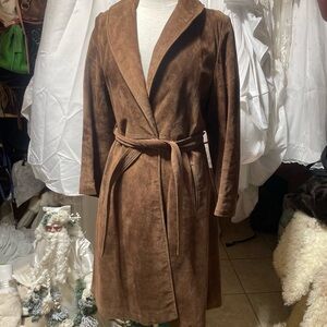 Yvette Leathers suede lined coat